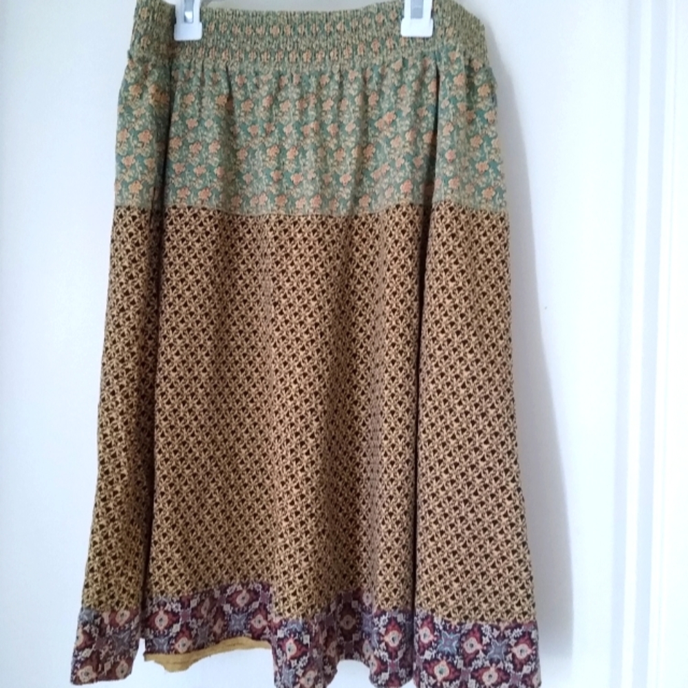 Vintage Boho midi skirt